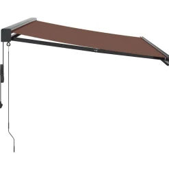 vidaXL Jardín-Toldo retráctil automático burdeos 300x250 cm