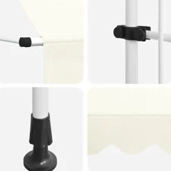vidaXL Jardín-Toldo retráctil de operación manual 150 cm