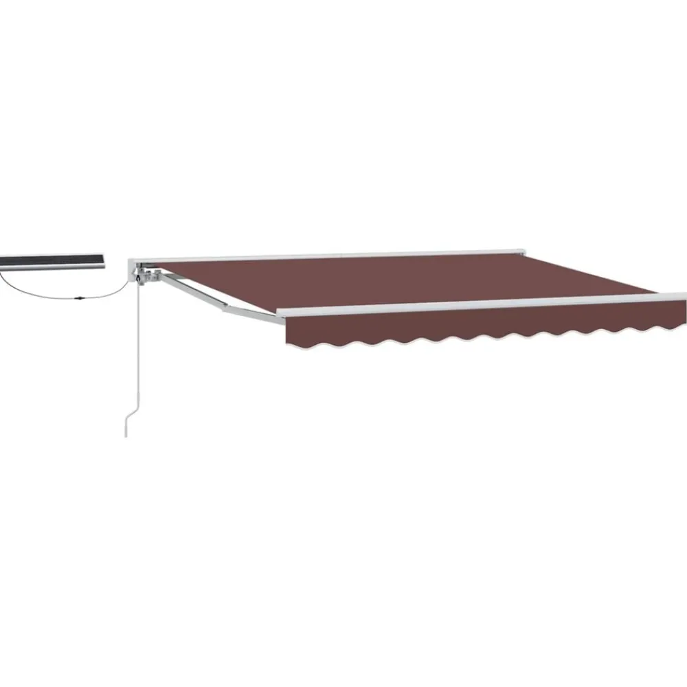 vidaXL Toldo Retráctil Eléctrico Marrón 2,5 x 2 m Hot