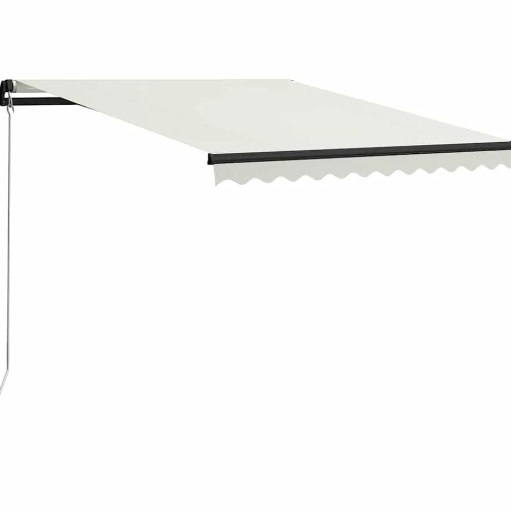 vidaXL Jardín-Toldo retráctil manual con LED 300x250 cm