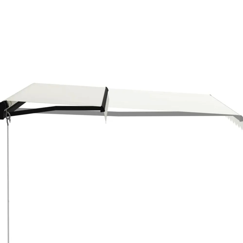 vidaXL Jardín-Toldo retráctil manual con LED 300x250 cm