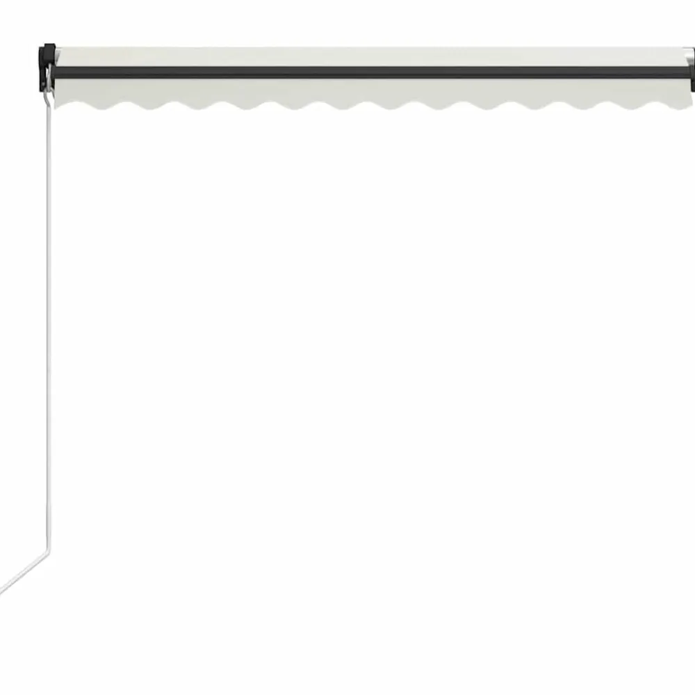 vidaXL Jardín-Toldo retráctil manual con LED 300x250 cm