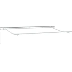 vidaXL Toldo Retráctil Rayado Azul 350 x 200 cm tela
