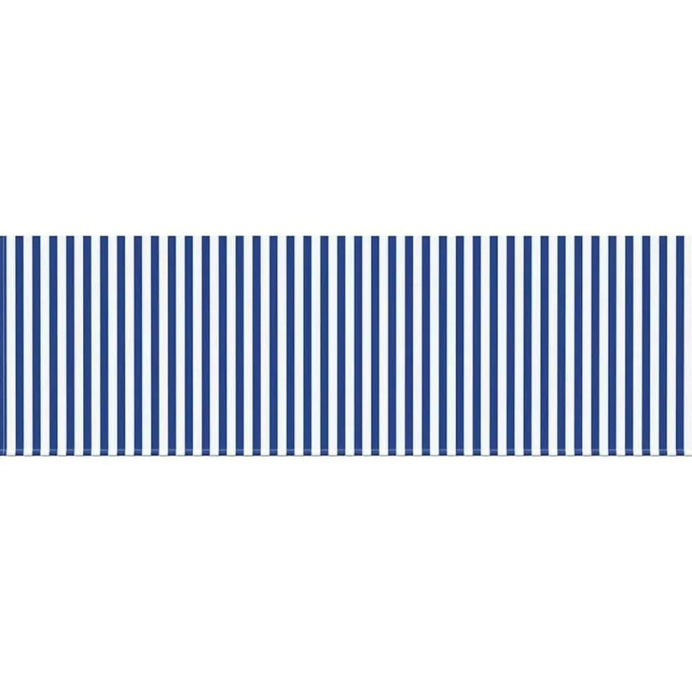vidaXL Toldo Retráctil Rayado Azul 350 x 200 cm tela