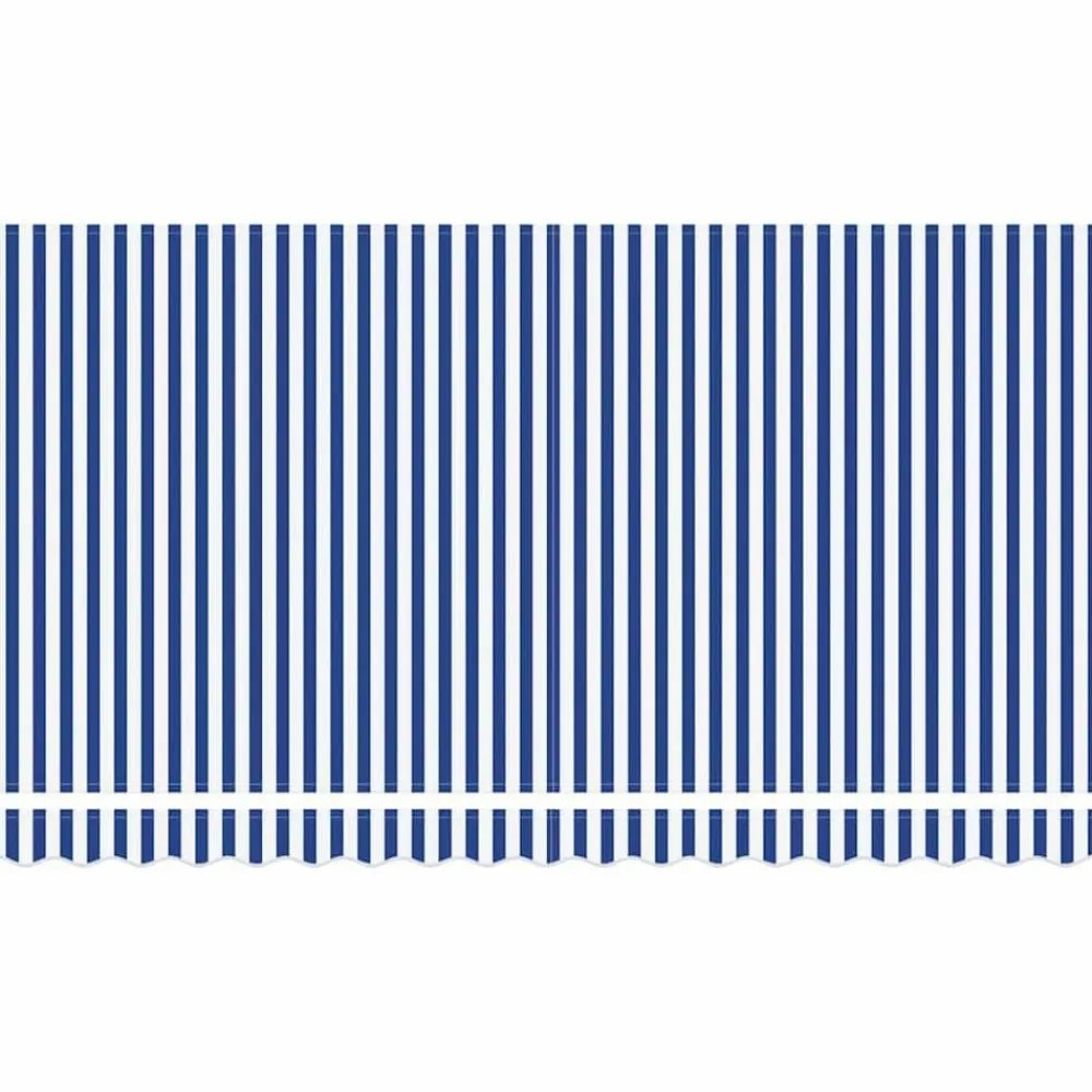 vidaXL Toldo Retráctil Rayado Azul 350 x 200 cm tela