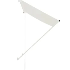 vidaXL Toldo retráctil 150x150 cm Crema Clearance