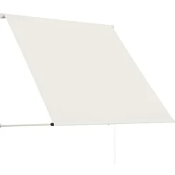 vidaXL Toldo retráctil 150x150 cm Crema Clearance
