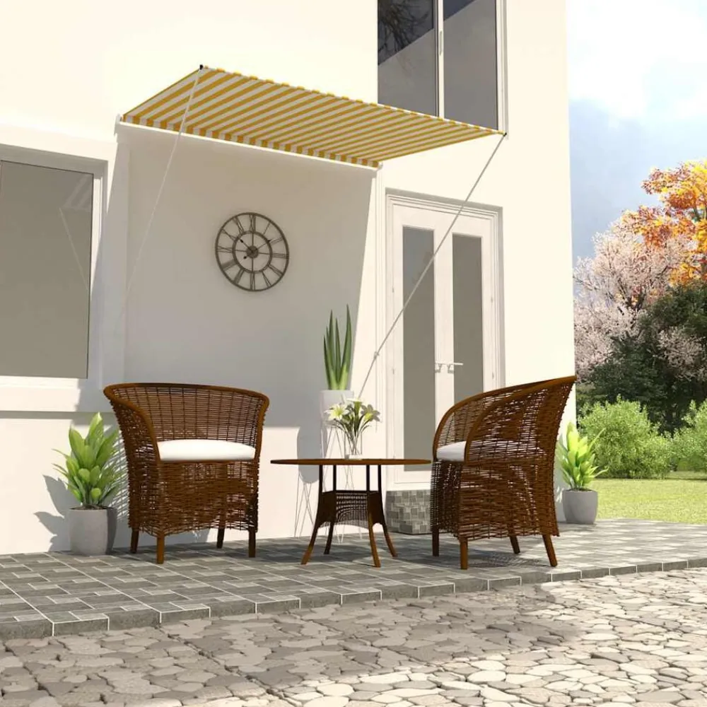 vidaXL Jardín-Toldo retráctil 150x150 cm