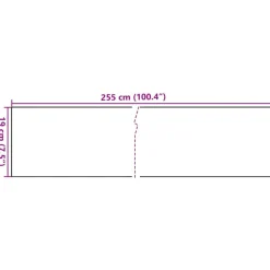 vidaXL Vallas De Jardín-Toldos de balcón 10 uds ratán sintético marrón claro 255x19 cm