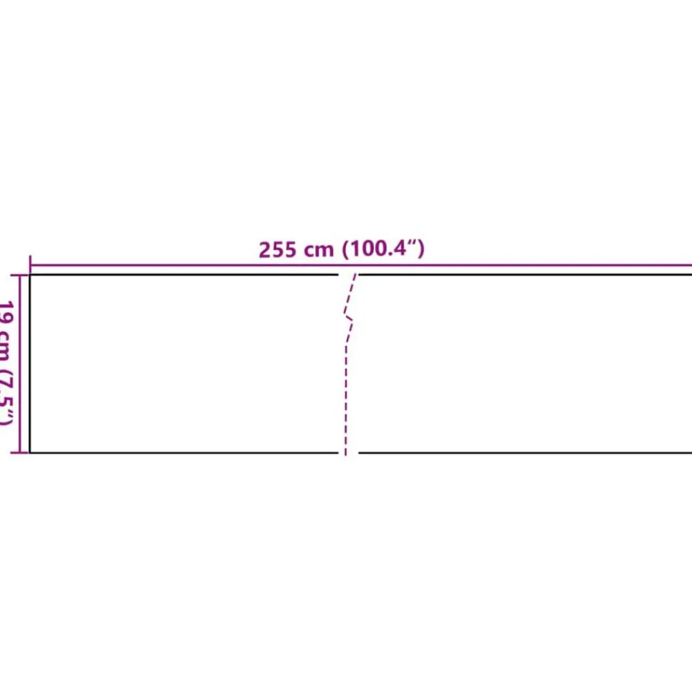 vidaXL Vallas De Jardín-Toldos de balcón 10 uds ratán sintético marrón claro 255x19 cm