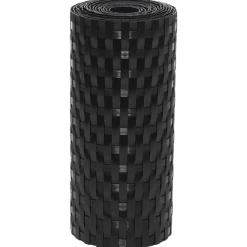 vidaXL Toldos para balcón 5 uds ratán sintético 255x19 cm Negro New