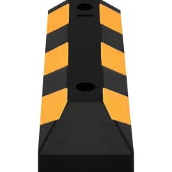 vidaXL Topes de estacionamiento reflectantes 2 unidades 56x15x10 cm Sale