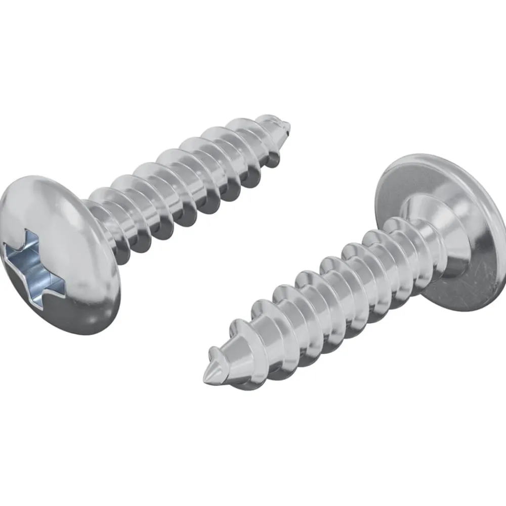 vidaXL Tornillo 2 pcs Plateado M4 x 16 mm Acero Clearance
