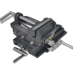 vidaXL Herramientas-Tornillo de banco manual carro transversal 78 mm