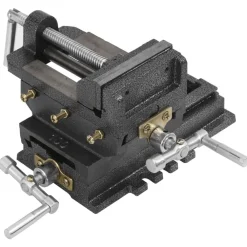 vidaXL Herramientas-Tornillo de banco manual carro transversal 78 mm