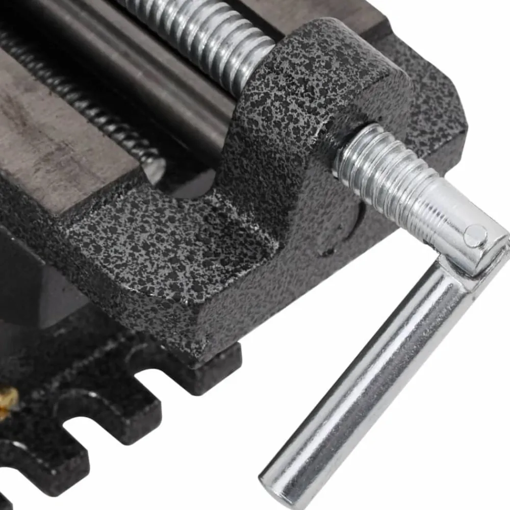 vidaXL Herramientas-Tornillo de banco manual carro transversal 78 mm
