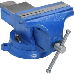 vidaXL Herramientas-Tornillo de banco hierro fundido azul 150 mm