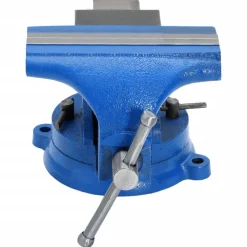 vidaXL Herramientas-Tornillo de banco hierro fundido azul 150 mm