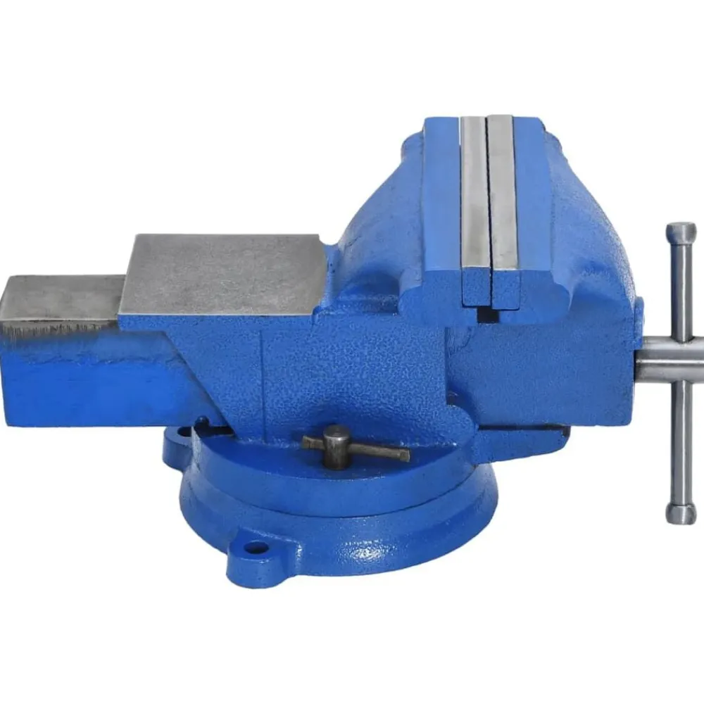 vidaXL Herramientas-Tornillo de banco hierro fundido azul 150 mm