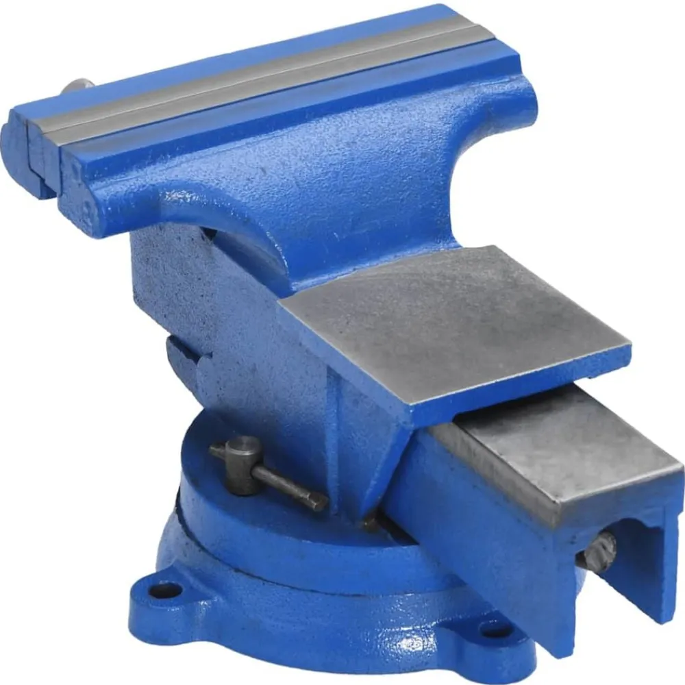 vidaXL Herramientas-Tornillo de banco hierro fundido azul 150 mm