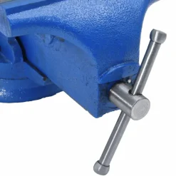 vidaXL Herramientas-Tornillo de banco hierro fundido azul 150 mm