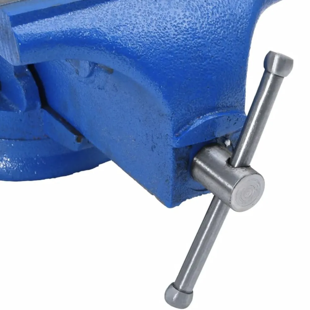 vidaXL Herramientas-Tornillo de banco hierro fundido azul 150 mm