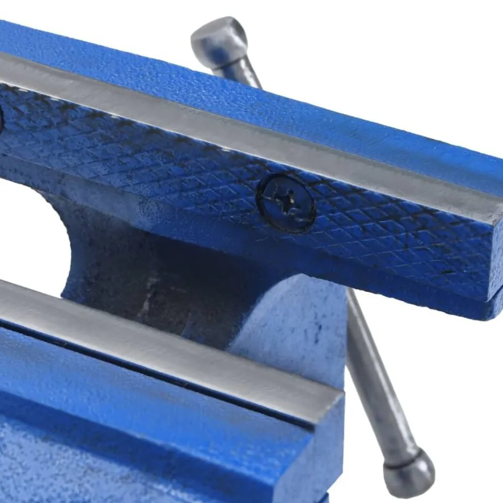 vidaXL Herramientas-Tornillo de banco hierro fundido azul 150 mm