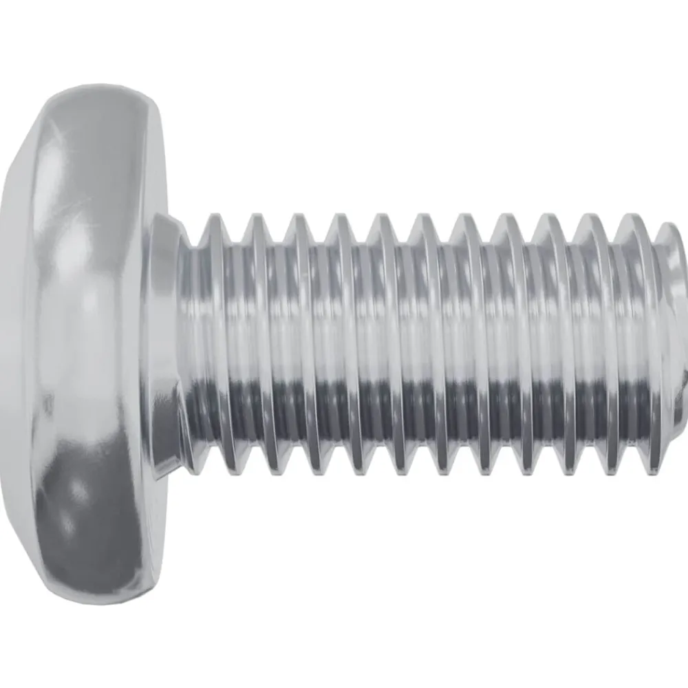 vidaXL Tornillo de Bloqueo Liso 2 pcs Plateado M6 x 12 mm Acero Hot