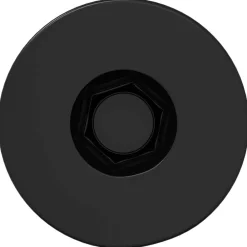 vidaXL Accesorios De Bricolaje-Tornillo de Cabeza de Capuchón de Enchufe 2 pcs Negro Hierro