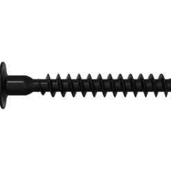 vidaXL Accesorios De Bricolaje-Tornillo de Cabeza de Capuchón de Enchufe 2 pcs Negro Hierro