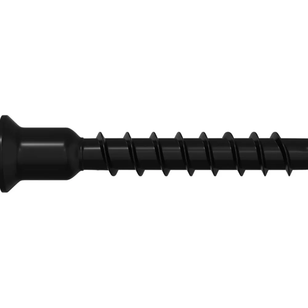 vidaXL Accesorios De Bricolaje-Tornillo de Cabeza de Capuchón de Enchufe 2 pcs Negro 7 x 40 mm