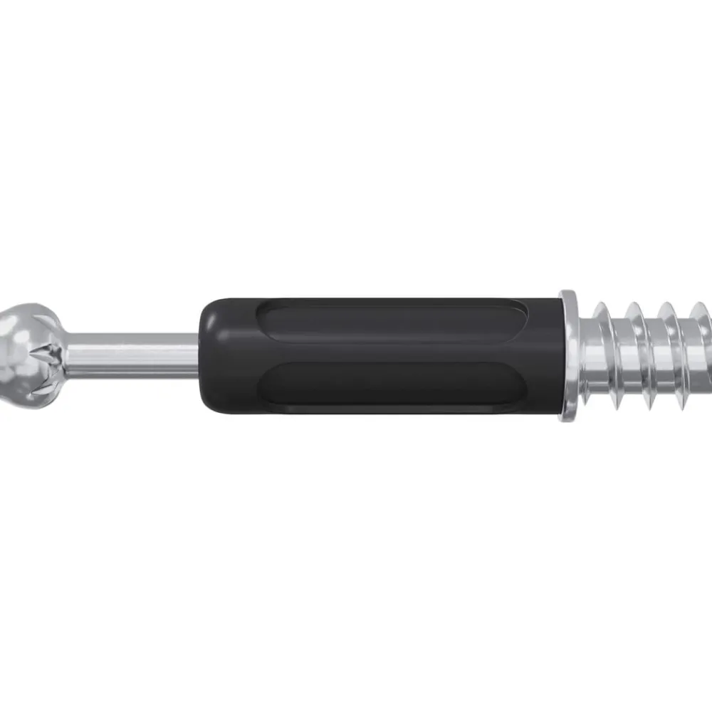vidaXL Tornillo de Cerradura de Cajón 2 pcs Plata y Negro M6 x 40 mm