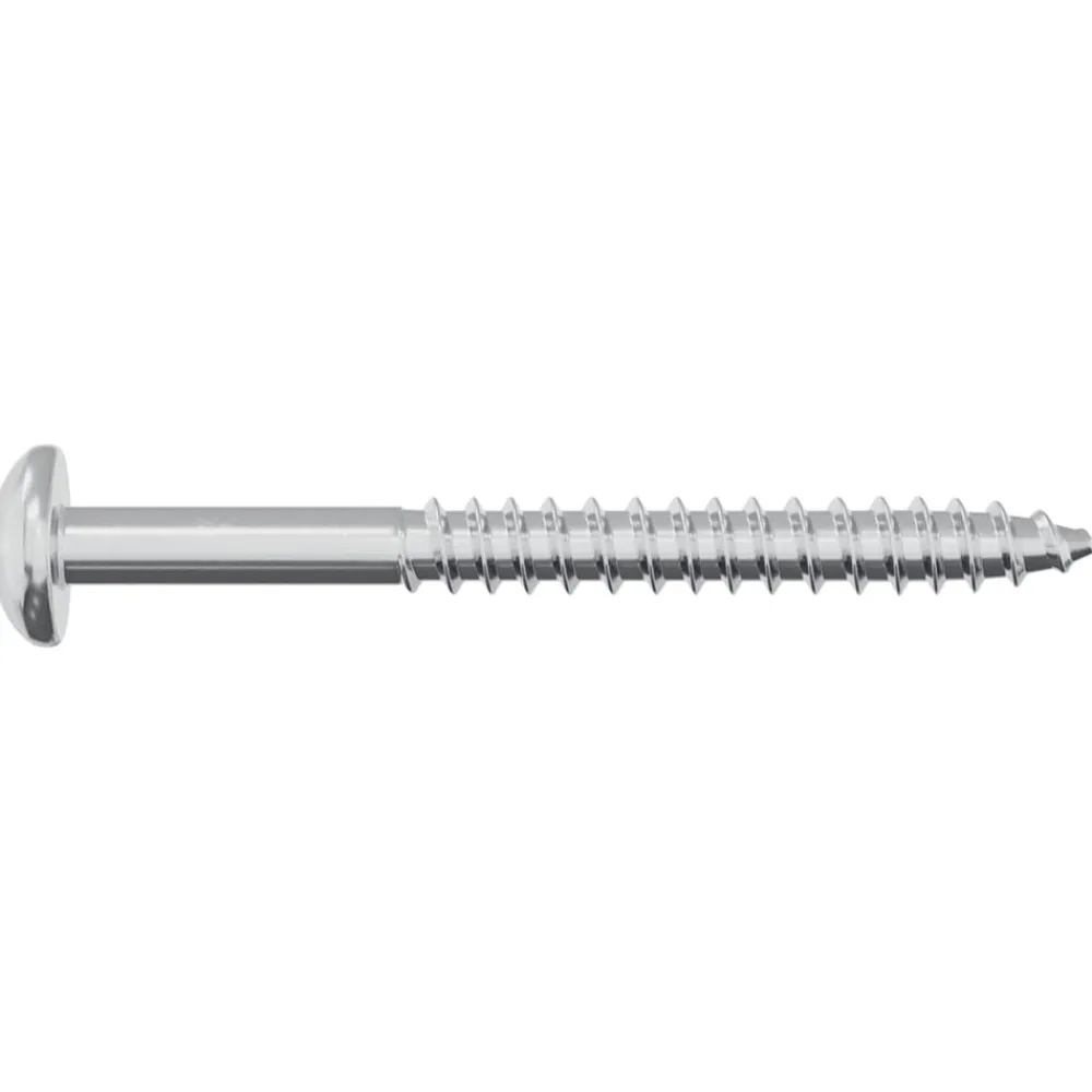 vidaXL Accesorios De Bricolaje-Tornillo de Madera 2 pcs Plateado 9,8 x 53 mm Acero