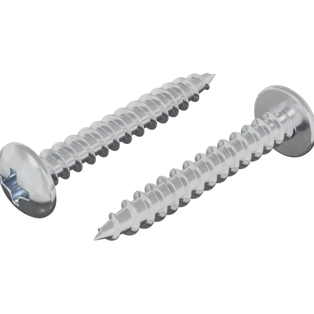 vidaXL Accesorios De Bricolaje-Tornillo de Madera 2 pcs Plateado M4 x 28 mm Hierro