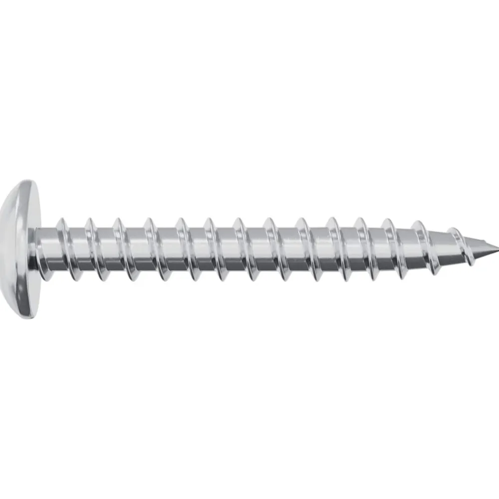 vidaXL Accesorios De Bricolaje-Tornillo de Madera 2 pcs Plateado M4 x 28 mm Hierro