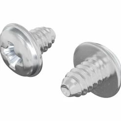 vidaXL Accesorios De Bricolaje-Tornillos de Bloqueo 2 pcs Plateado M4 x 5 mm Hierro