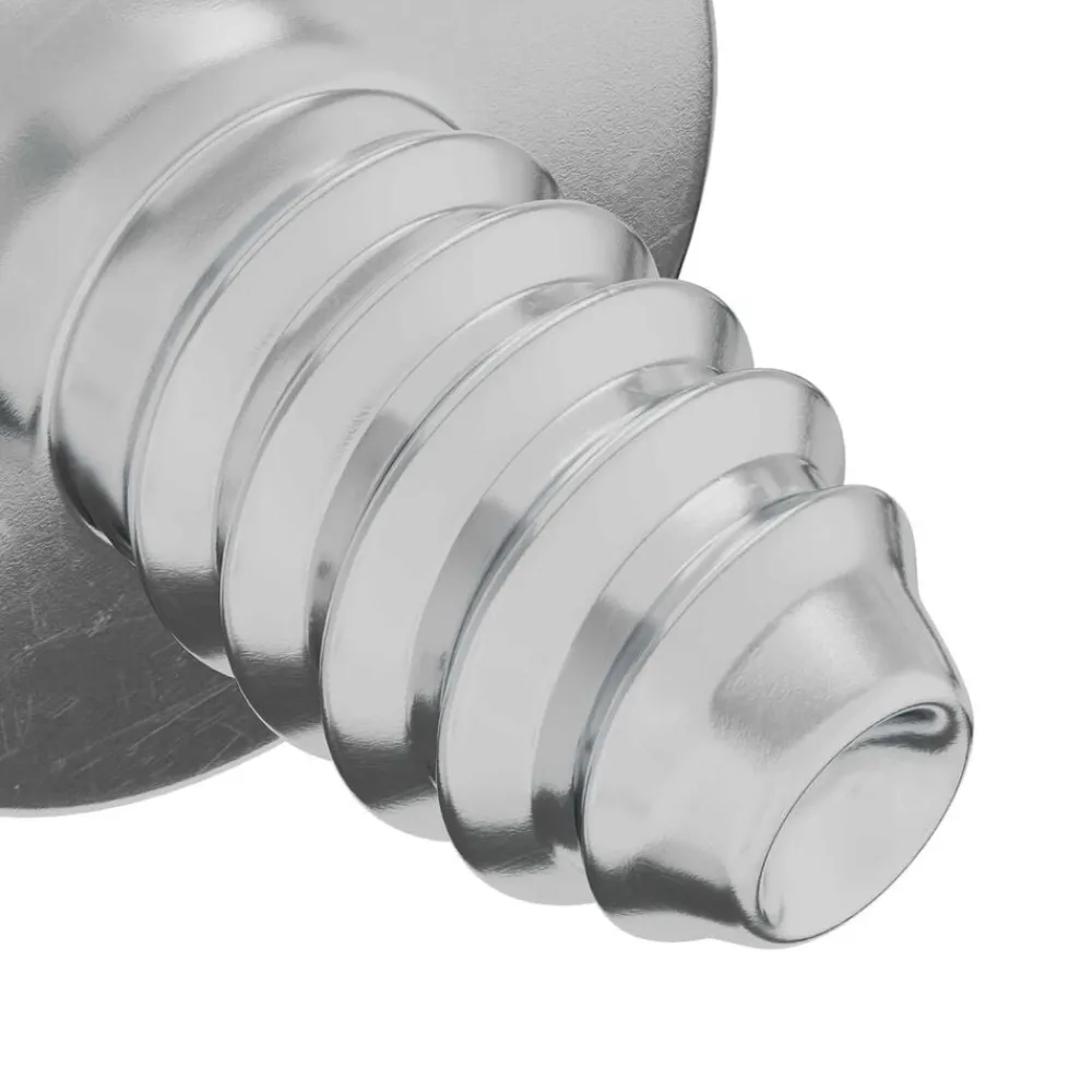 vidaXL Accesorios De Bricolaje-Tornillos de Bloqueo 2 pcs Plateado M4 x 5 mm Hierro