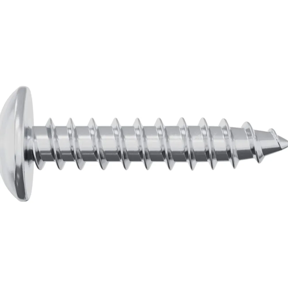vidaXL Accesorios De Bricolaje-Tornillos de Madera 2 pcs Plateado M4 x 20 mm Acero
