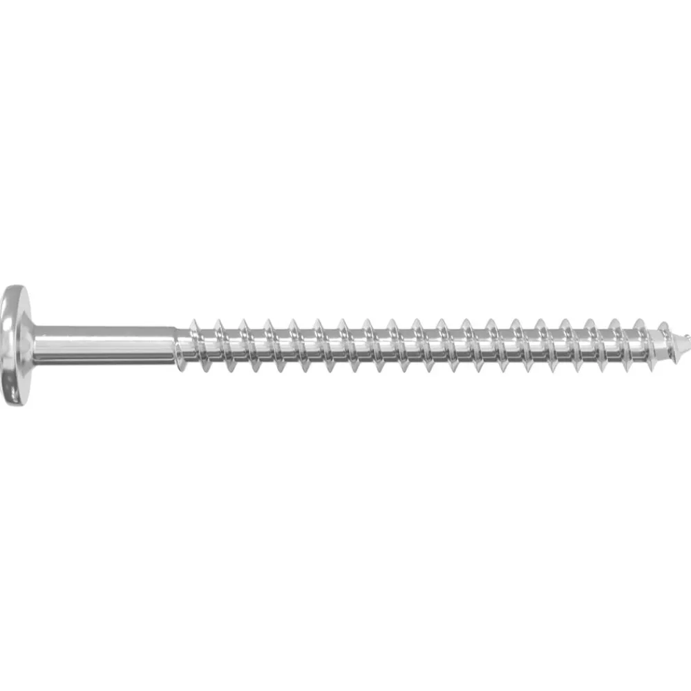 vidaXL Tornillos de Madera 2 pcs Plateado M6 x 70 mm Acero Discount
