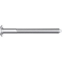 vidaXL Tornillos de Muebles 2 pcs Plateado M6 x 60 mm Acero New