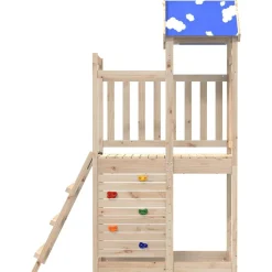 vidaXL Torre de Juego Marrón Madera de pino macizo