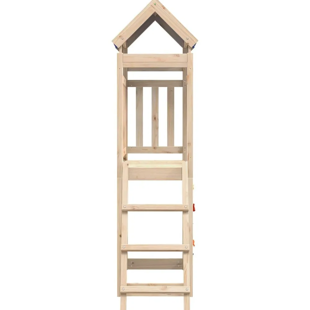 vidaXL Torre de Juego Marrón Madera de pino macizo