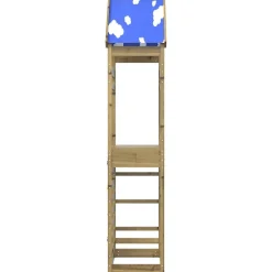 vidaXL Torre de Juego Marrón Madera Sólida Impregnada Sale