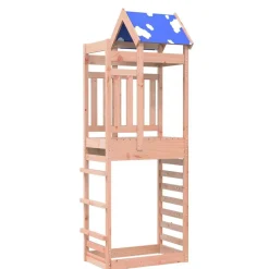 vidaXL Estructuras Para Juegos Al Aire Libre-Torre de Juego Marrón Madera Sólida de Douglas