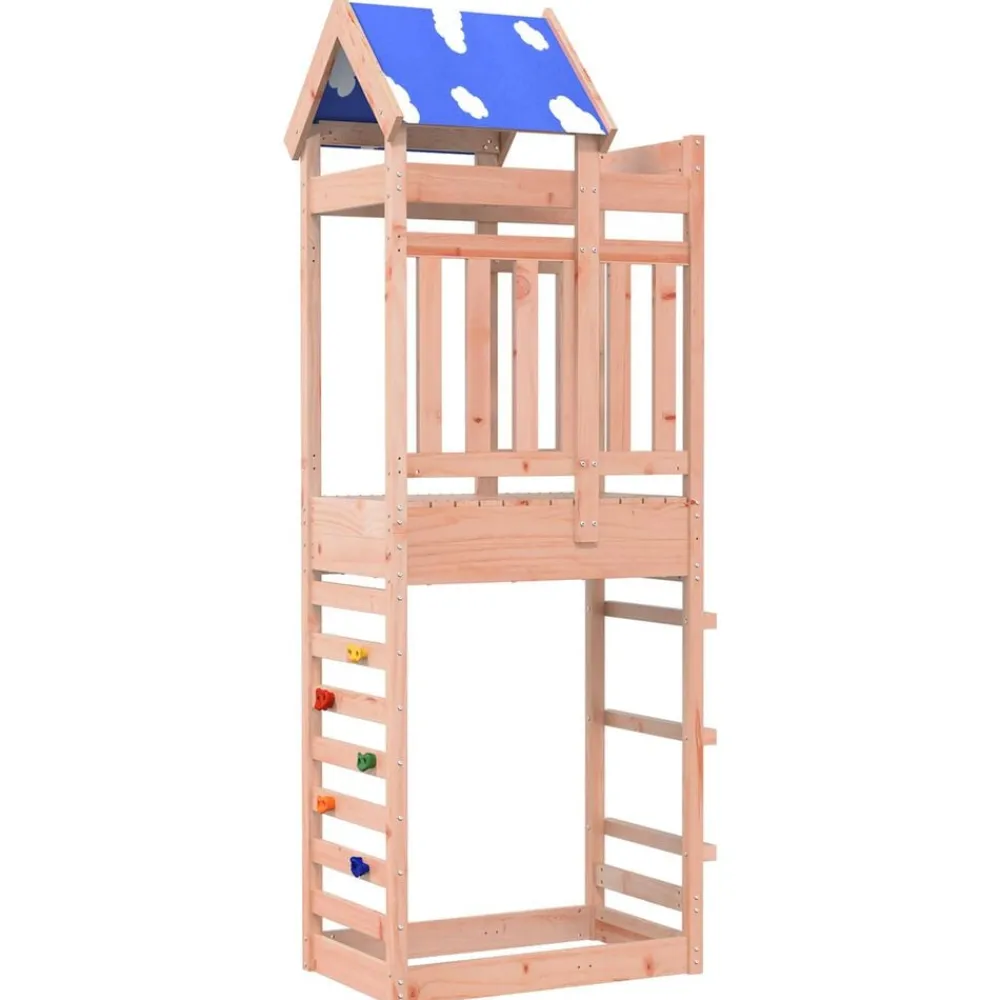 vidaXL Estructuras Para Juegos Al Aire Libre-Torre de Juego Marrón Madera Sólida de Douglas