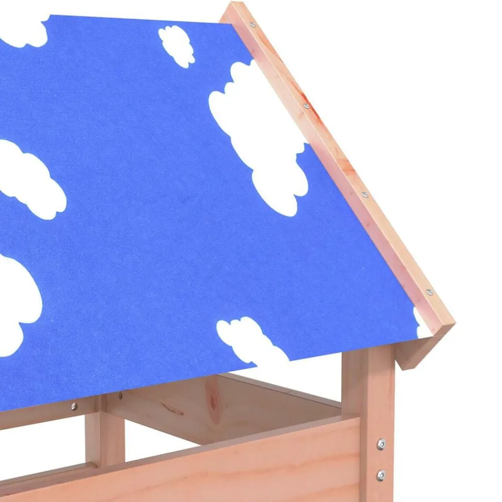 vidaXL Estructuras Para Juegos Al Aire Libre-Torre de Juego Marrón Madera Sólida de Douglas