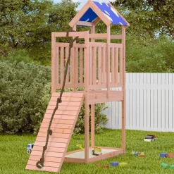 vidaXL Torre de Juego Marrón Madera Sólida de Douglas