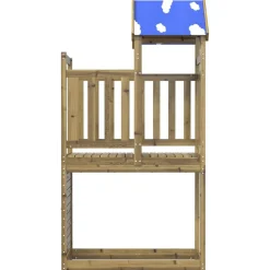 vidaXL Estructuras Para Juegos Al Aire Libre-Torre de Juego Marrón Madera Sólida Impregnada