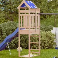 vidaXL Estructuras Para Juegos Al Aire Libre-Torre de Juego Marrón 85 x 52,5 x 239 cm Madera de pino macizo