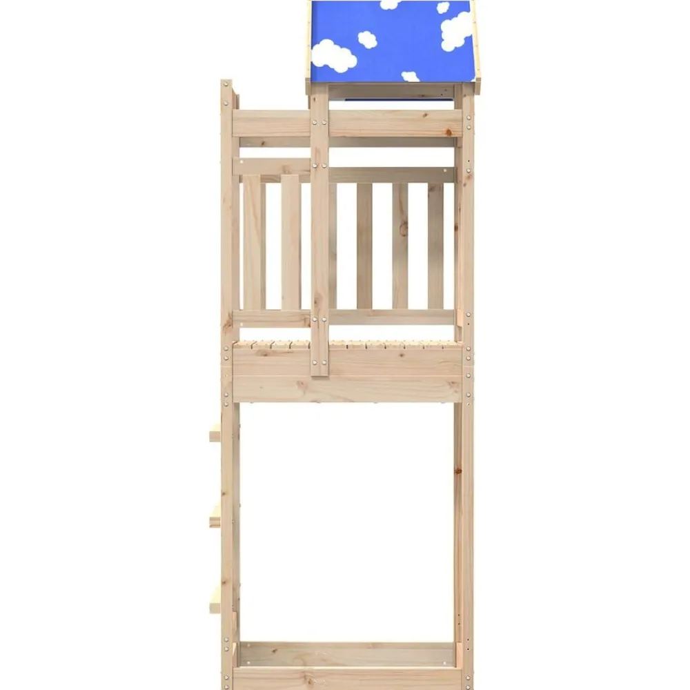 vidaXL Estructuras Para Juegos Al Aire Libre-Torre de Juego Marrón 85 x 52,5 x 239 cm Madera de pino macizo